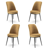 Set de scaune Dexa, Diverse culori, Diverse configurații, 45x42x89 cm - Cappuccino - Negru - 4 bucăți | SKU: 240CHR1366 | Set de scaune Dexa, 45x42x89 cm, varianta Cappuccino - Negru - 4 bucăți, produs pentru amenajarea locuinței, disponibil online în România la CasaMob