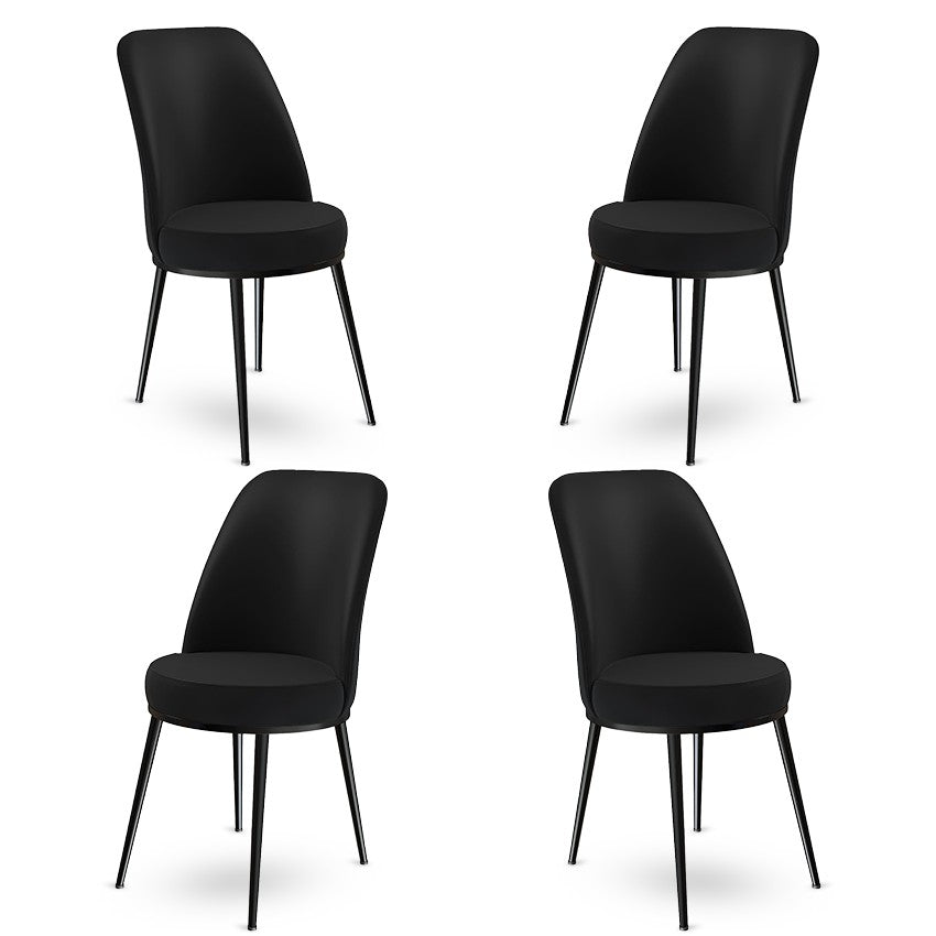 Set de scaune Dexa, Diverse culori, Diverse configurații, 45x42x89 cm - Negru - 4 bucăți | SKU: 240CHR1369 | Set de scaune Dexa, 45x42x89 cm, varianta Negru - 4 bucăți, produs pentru amenajarea locuinței, disponibil online în România la CasaMob