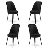 Set de scaune Dexa, Diverse culori, Diverse configurații, 45x42x89 cm - Negru - 4 bucăți | SKU: 240CHR1369 | Set de scaune Dexa, 45x42x89 cm, varianta Negru - 4 bucăți, produs pentru amenajarea locuinței, disponibil online în România la CasaMob