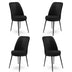 Negru - 4 bucăți | SKU: 240CHR1369 | Set de scaune Dexa, 45x42x89 cm, varianta Negru - 4 bucăți, produs pentru amenajarea locuinței, disponibil online în România la CasaMob