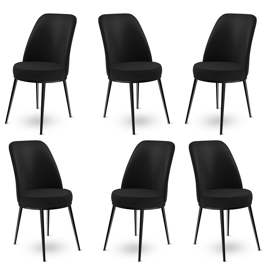 Set de scaune Dexa, Diverse culori, Diverse configurații, 45x42x89 cm - Negru - 6 bucăți | SKU: 240CHR1374 | Set de scaune Dexa, 45x42x89 cm, varianta Negru - 6 bucăți, produs pentru amenajarea locuinței, disponibil online în România la CasaMob