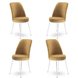 Set de scaune Dexa, Diverse culori, Diverse configurații, 45x42x89 cm - Cappuccino - Alb - 4 bucăți | SKU: 240CHR1381 | Set de scaune Dexa, 45x42x89 cm, varianta Cappuccino - Alb - 4 bucăți, produs pentru amenajarea locuinței, disponibil online în România la CasaMob
