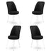 Negru - Alb - 4 bucăți | SKU: 240CHR1384 | Set de scaune Dexa, 45x42x89 cm, varianta Negru - Alb - 4 bucăți, produs pentru amenajarea locuinței, disponibil online în România la CasaMob