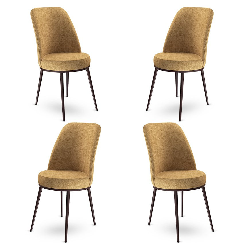 Set de scaune Dexa, Diverse culori, Diverse configurații, 45x42x89 cm - Cappuccino - Maro - 4 bucăți | SKU: 240CHR1396 | Set de scaune Dexa, 45x42x89 cm, varianta Cappuccino - Maro - 4 bucăți, produs pentru amenajarea locuinței, disponibil online în România la CasaMob