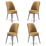 Set de scaune Dexa, Diverse culori, Diverse configurații, 45x42x89 cm - Cappuccino - Maro - 4 bucăți | SKU: 240CHR1396 | Set de scaune Dexa, 45x42x89 cm, varianta Cappuccino - Maro - 4 bucăți, produs pentru amenajarea locuinței, disponibil online în România la CasaMob