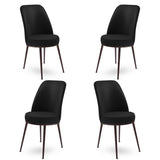 Set de scaune Dexa, Diverse culori, Diverse configurații, 45x42x89 cm - Negru - Maro - 4 bucăți | SKU: 240CHR1399 | Set de scaune Dexa, 45x42x89 cm, varianta Negru - Maro - 4 bucăți, produs pentru amenajarea locuinței, disponibil online în România la CasaMob