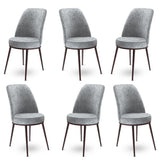 Set de scaune Dexa, Diverse culori, Diverse configurații, 45x42x89 cm - Gri - Maro - 6 bucăți | SKU: 240CHR1401 | Set de scaune Dexa, 45x42x89 cm, varianta Gri - Maro - 6 bucăți, produs pentru amenajarea locuinței, disponibil online în România la CasaMob