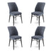 Fumuriu - Negru - 4 bucăți | SKU: 240CHR1413 | Set de scaune Flex, 45x42x93 cm, varianta Fumuriu - Negru - 4 bucăți, produs pentru amenajarea locuinței, disponibil online în România la CasaMob