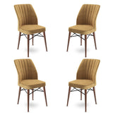 Set de scaune Flex, Diverse culori, Diverse configurații, 45x42x93 cm - Cappuccino - Maro - 4 bucăți | SKU: 240CHR1442 | Set de scaune Flex, 45x42x93 cm, varianta Cappuccino - Maro - 4 bucăți, produs pentru amenajarea locuinței, disponibil online în România la CasaMob