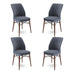 Fumuriu - Maro - 4 bucăți | SKU: 240CHR1443 | Set de scaune Flex, 45x42x93 cm, varianta Fumuriu - Maro - 4 bucăți, produs pentru amenajarea locuinței, disponibil online în România la CasaMob