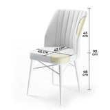 Set de scaune Flex, Diverse culori, Diverse configurații, 45x42x93 cm - Fumuriu - Maro - 4 bucăți | SKU: 240CHR1443 | Set de scaune Flex, 45x42x93 cm, varianta Fumuriu - Maro - 4 bucăți, produs pentru amenajarea locuinței, disponibil online în România la CasaMob