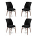 Negru - Maro - 4 bucăți | SKU: 240CHR1445 | Set de scaune Flex, 45x42x93 cm, varianta Negru - Maro - 4 bucăți, produs pentru amenajarea locuinței, disponibil online în România la CasaMob