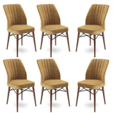 Set de scaune Flex, Diverse culori, Diverse configurații, 45x42x93 cm - Cappuccino - Maro - 6 bucăți | SKU: 240CHR1447 | Set de scaune Flex, 45x42x93 cm, varianta Cappuccino - Maro - 6 bucăți, produs pentru amenajarea locuinței, disponibil online în România la CasaMob