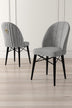 Gri - Negru - 4 bucăți | SKU: 240CHR1458 | Set de scaune Ritim, 44x42x96 cm, varianta Gri - Negru - 4 bucăți, produs pentru amenajarea locuinței, disponibil online în România la CasaMob