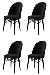 Set de scaune Ritim, Diverse culori, Diverse configurații, 44x42x96 cm - Negru - 4 bucăți | SKU: 240CHR1460 | Set de scaune Ritim, 44x42x96 cm, varianta Negru - 4 bucăți, produs pentru amenajarea locuinței, disponibil online în România la CasaMob
