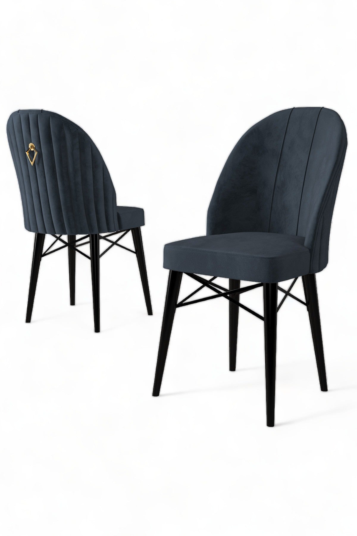 Set de scaune Ritim, Diverse culori, Diverse configurații, 44x42x96 cm - Antracit - Negru - 6 bucăți | SKU: 240CHR1461 | Set de scaune Ritim, 44x42x96 cm, varianta Antracit - Negru - 6 bucăți, produs pentru amenajarea locuinței, disponibil online în România la CasaMob