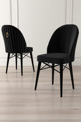 Set de scaune Ritim, Diverse culori, Diverse configurații, 44x42x96 cm - Negru - 6 bucăți | SKU: 240CHR1465 | Set de scaune Ritim, 44x42x96 cm, varianta Negru - 6 bucăți, produs pentru amenajarea locuinței, disponibil online în România la CasaMob