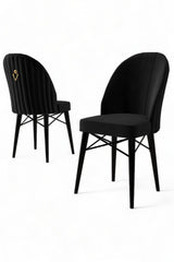 Set de scaune Ritim, Diverse culori, Diverse configurații, 44x42x96 cm - Negru - 6 bucăți | SKU: 240CHR1465 | Set de scaune Ritim, 44x42x96 cm, varianta Negru - 6 bucăți, produs pentru amenajarea locuinței, disponibil online în România la CasaMob