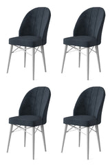 Set de scaune Ritim, Diverse culori, Diverse configurații, 44x42x96 cm - Antracit - Alb - 4 bucăți | SKU: 240CHR1471 | Set de scaune Ritim, 44x42x96 cm, varianta Antracit - Alb - 4 bucăți, produs pentru amenajarea locuinței, disponibil online în România la CasaMob