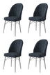 Antracit - Alb - 4 bucăți | SKU: 240CHR1471 | Set de scaune Ritim, 44x42x96 cm, varianta Antracit - Alb - 4 bucăți, produs pentru amenajarea locuinței, disponibil online în România la CasaMob