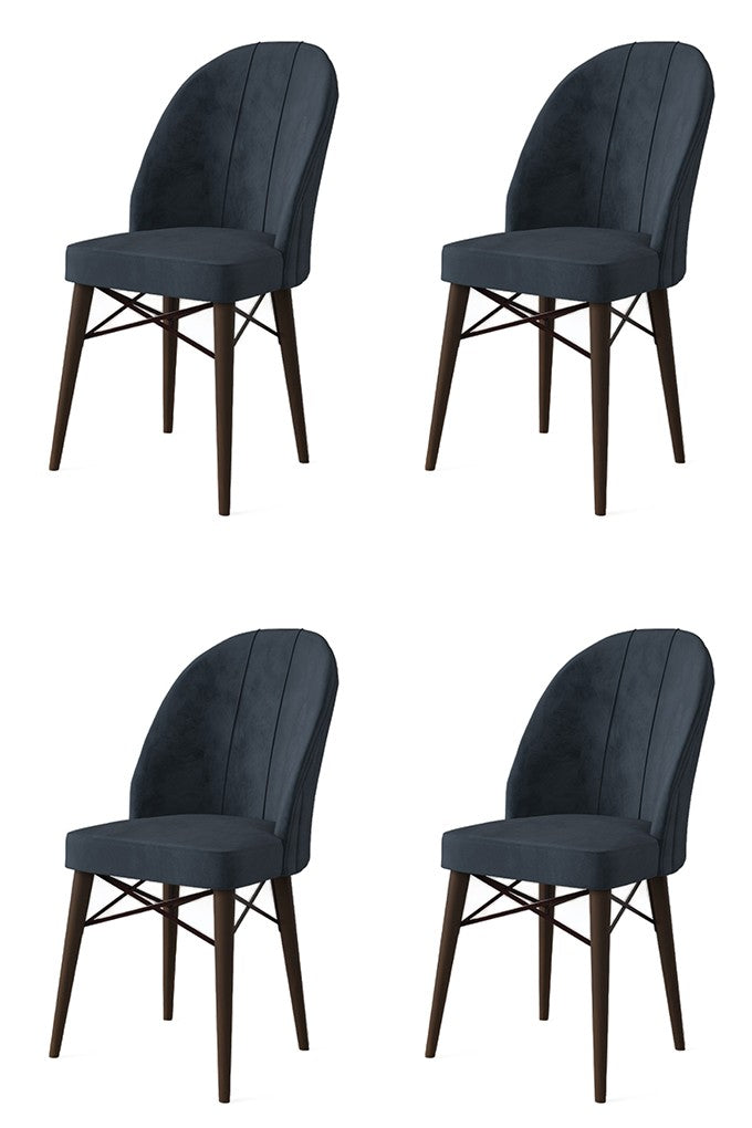 Set de scaune Ritim, Diverse culori, Diverse configurații, 44x42x96 cm - Antracit - Maro - 4 bucăți | SKU: 240CHR1486 | Set de scaune Ritim, 44x42x96 cm, varianta Antracit - Maro - 4 bucăți, produs pentru amenajarea locuinței, disponibil online în România la CasaMob