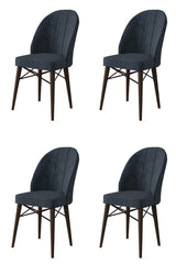 Set de scaune Ritim, Diverse culori, Diverse configurații, 44x42x96 cm - Antracit - Maro - 4 bucăți | SKU: 240CHR1486 | Set de scaune Ritim, 44x42x96 cm, varianta Antracit - Maro - 4 bucăți, produs pentru amenajarea locuinței, disponibil online în România la CasaMob