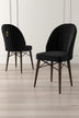 Negru - Maro - 4 bucăți | SKU: 240CHR1490 | Set de scaune Ritim, 44x42x96 cm, varianta Negru - Maro - 4 bucăți, produs pentru amenajarea locuinței, disponibil online în România la CasaMob