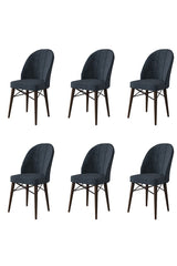 Set de scaune Ritim, Diverse culori, Diverse configurații, 44x42x96 cm - Antracit - Maro - 6 bucăți | SKU: 240CHR1491 | Set de scaune Ritim, 44x42x96 cm, varianta Antracit - Maro - 6 bucăți, produs pentru amenajarea locuinței, disponibil online în România la CasaMob