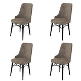 Set de scaune Pare, Diverse culori, Diverse configurații, 46x46x94 cm - Cappuccino - Negru - 4 bucăți | SKU: 240CHR1503 | Set de scaune Pare, 46x46x94 cm, varianta Cappuccino - Negru - 4 bucăți, produs pentru amenajarea locuinței, disponibil online în România la CasaMob