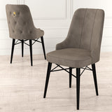 Set de scaune Pare, Diverse culori, Diverse configurații, 46x46x94 cm - Cappuccino - Negru - 4 bucăți | SKU: 240CHR1503 | Set de scaune Pare, 46x46x94 cm, varianta Cappuccino - Negru - 4 bucăți, produs pentru amenajarea locuinței, disponibil online în România la CasaMob