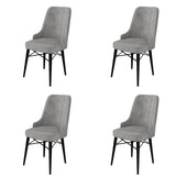 Set de scaune Pare, Diverse culori, Diverse configurații, 46x46x94 cm - Gri - Negru - 4 bucăți | SKU: 240CHR1504 | Set de scaune Pare, 46x46x94 cm, varianta Gri - Negru - 4 bucăți, produs pentru amenajarea locuinței, disponibil online în România la CasaMob
