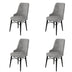 Gri - Negru - 4 bucăți | SKU: 240CHR1504 | Set de scaune Pare, 46x46x94 cm, varianta Gri - Negru - 4 bucăți, produs pentru amenajarea locuinței, disponibil online în România la CasaMob