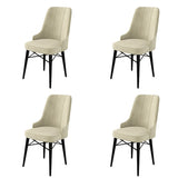 Set de scaune Pare, Diverse culori, Diverse configurații, 46x46x94 cm - Crem - Negru - 4 bucăți | SKU: 240CHR1505 | Set de scaune Pare, 46x46x94 cm, varianta Crem - Negru - 4 bucăți, produs pentru amenajarea locuinței, disponibil online în România la CasaMob
