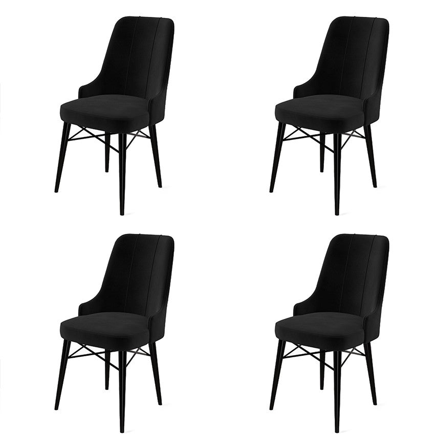 Set de scaune Pare, Diverse culori, Diverse configurații, 46x46x94 cm - Negru - 4 bucăți | SKU: 240CHR1506 | Set de scaune Pare, 46x46x94 cm, varianta Negru - 4 bucăți, produs pentru amenajarea locuinței, disponibil online în România la CasaMob