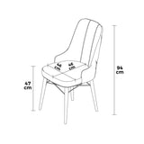 Set de scaune Pare, Diverse culori, Diverse configurații, 46x46x94 cm - Negru - 4 bucăți | SKU: 240CHR1506 | Set de scaune Pare, 46x46x94 cm, varianta Negru - 4 bucăți, produs pentru amenajarea locuinței, disponibil online în România la CasaMob