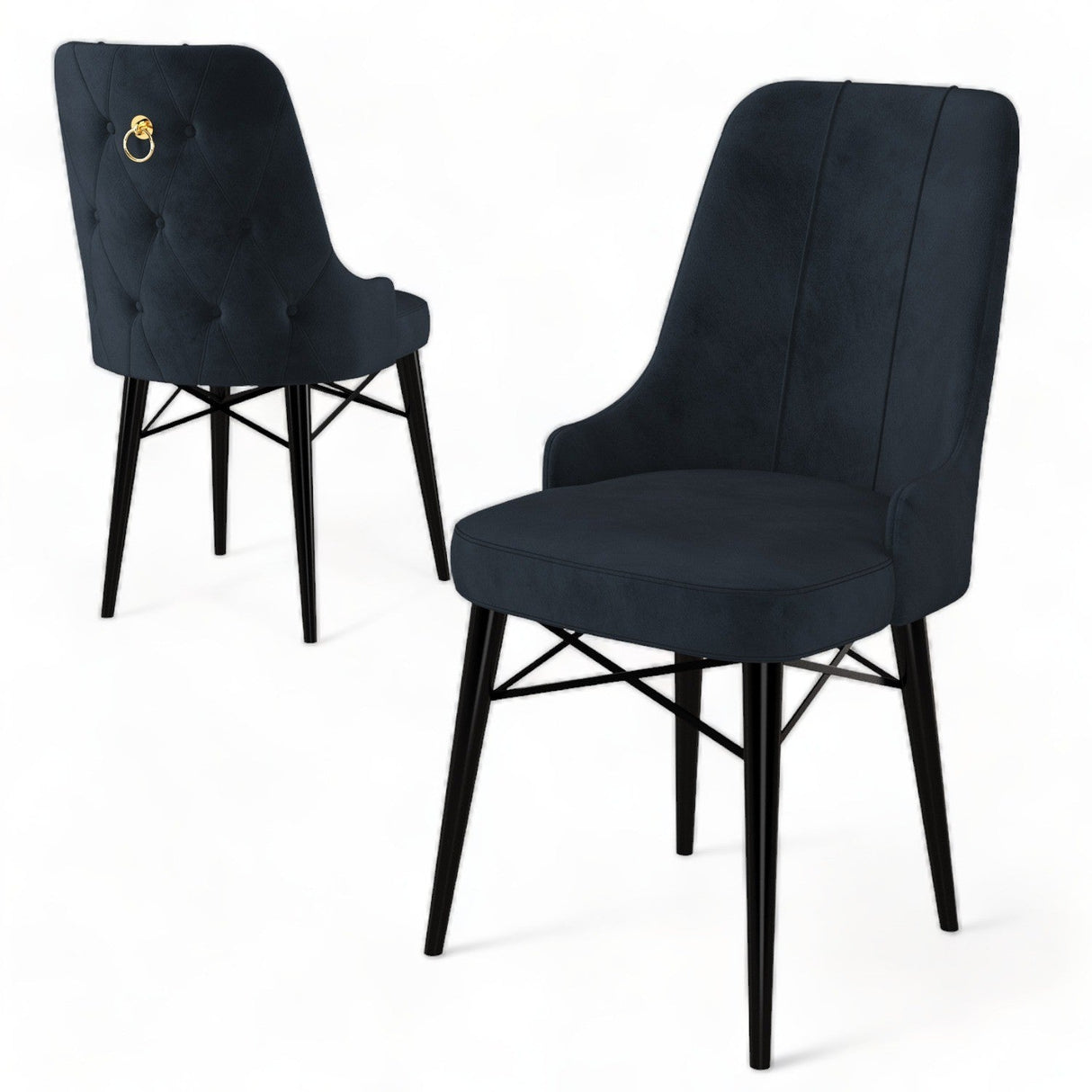 Set de scaune Pare, Diverse culori, Diverse configurații, 46x46x94 cm - Antracit - Negru - 6 bucăți | SKU: 240CHR1507 | Set de scaune Pare, 46x46x94 cm, varianta Antracit - Negru - 6 bucăți, produs pentru amenajarea locuinței, disponibil online în România la CasaMob