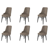 Set de scaune Pare, Diverse culori, Diverse configurații, 46x46x94 cm - Cappuccino - Negru - 6 bucăți | SKU: 240CHR1508 | Set de scaune Pare, 46x46x94 cm, varianta Cappuccino - Negru - 6 bucăți, produs pentru amenajarea locuinței, disponibil online în România la CasaMob