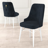 Set de scaune Pare, Diverse culori, Diverse configurații, 46x46x94 cm - Antracit - Alb - 4 bucăți | SKU: 240CHR1517 | Set de scaune Pare, 46x46x94 cm, varianta Antracit - Alb - 4 bucăți, produs pentru amenajarea locuinței, disponibil online în România la CasaMob