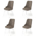 Cappuccino - Alb - 4 bucăți | SKU: 240CHR1518 | Set de scaune Pare, 46x46x94 cm, varianta Cappuccino - Alb - 4 bucăți, produs pentru amenajarea locuinței, disponibil online în România la CasaMob