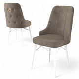 Set de scaune Pare, Diverse culori, Diverse configurații, 46x46x94 cm - Cappuccino - Alb - 4 bucăți | SKU: 240CHR1518 | Set de scaune Pare, 46x46x94 cm, varianta Cappuccino - Alb - 4 bucăți, produs pentru amenajarea locuinței, disponibil online în România la CasaMob