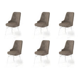 Set de scaune Pare, Diverse culori, Diverse configurații, 46x46x94 cm - Cappuccino - Alb - 6 bucăți | SKU: 240CHR1523 | Set de scaune Pare, 46x46x94 cm, varianta Cappuccino - Alb - 6 bucăți, produs pentru amenajarea locuinței, disponibil online în România la CasaMob