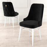 Set de scaune Pare, Diverse culori, Diverse configurații, 46x46x94 cm - Negru - Alb - 6 bucăți | SKU: 240CHR1526 | Set de scaune Pare, 46x46x94 cm, varianta Negru - Alb - 6 bucăți, produs pentru amenajarea locuinței, disponibil online în România la CasaMob