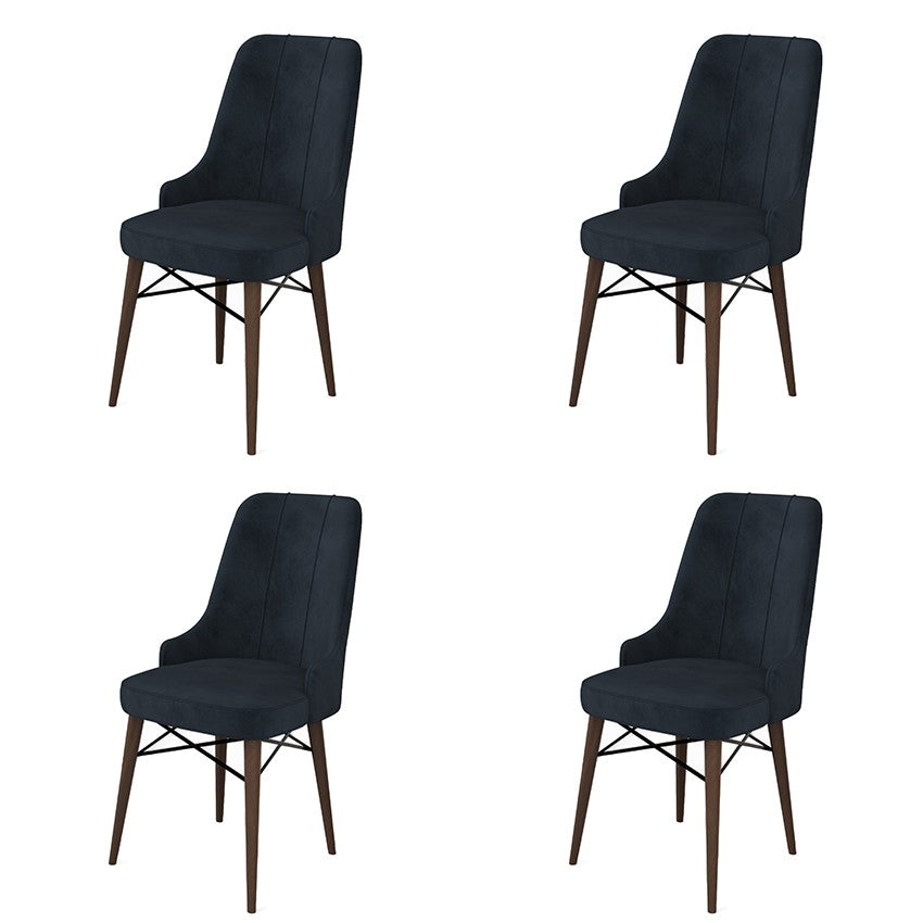 Set de scaune Pare, Diverse culori, Diverse configurații, 46x46x94 cm - Antracit - Maro - 4 bucăți | SKU: 240CHR1532 | Set de scaune Pare, 46x46x94 cm, varianta Antracit - Maro - 4 bucăți, produs pentru amenajarea locuinței, disponibil online în România la CasaMob