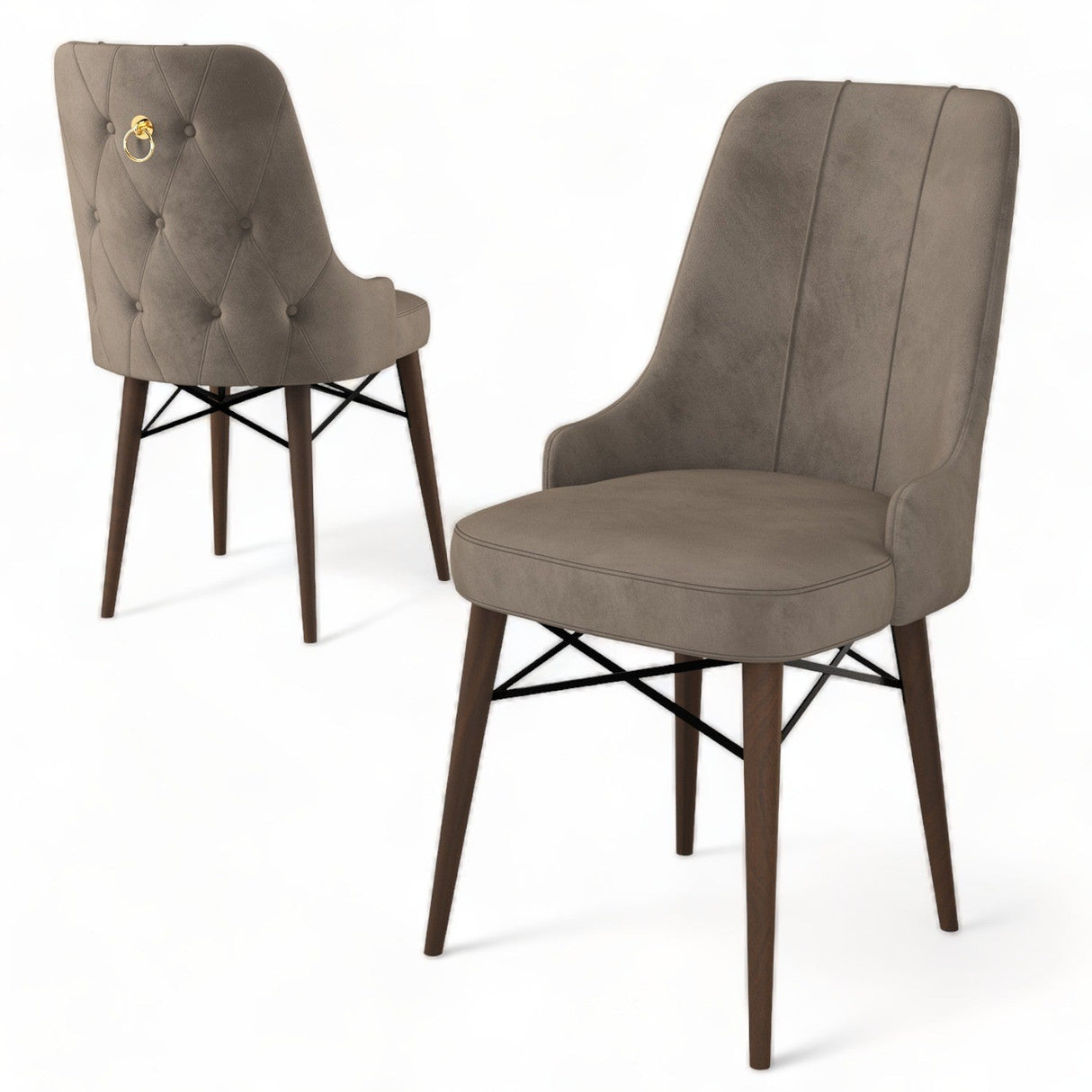 Set de scaune Pare, Diverse culori, Diverse configurații, 46x46x94 cm - Cappuccino - Maro - 4 bucăți | SKU: 240CHR1533 | Set de scaune Pare, 46x46x94 cm, varianta Cappuccino - Maro - 4 bucăți, produs pentru amenajarea locuinței, disponibil online în România la CasaMob