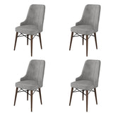 Set de scaune Pare, Diverse culori, Diverse configurații, 46x46x94 cm - Gri - Maro - 4 bucăți | SKU: 240CHR1534 | Set de scaune Pare, 46x46x94 cm, varianta Gri - Maro - 4 bucăți, produs pentru amenajarea locuinței, disponibil online în România la CasaMob