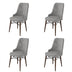 Gri - Maro - 4 bucăți | SKU: 240CHR1534 | Set de scaune Pare, 46x46x94 cm, varianta Gri - Maro - 4 bucăți, produs pentru amenajarea locuinței, disponibil online în România la CasaMob