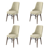 Set de scaune Pare, Diverse culori, Diverse configurații, 46x46x94 cm - Crem - Maro - 4 bucăți | SKU: 240CHR1535 | Set de scaune Pare, 46x46x94 cm, varianta Crem - Maro - 4 bucăți, produs pentru amenajarea locuinței, disponibil online în România la CasaMob