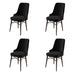Negru - Maro - 4 bucăți | SKU: 240CHR1536 | Set de scaune Pare, 46x46x94 cm, varianta Negru - Maro - 4 bucăți, produs pentru amenajarea locuinței, disponibil online în România la CasaMob