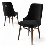 Set de scaune Pare, Diverse culori, Diverse configurații, 46x46x94 cm - Negru - Maro - 4 bucăți | SKU: 240CHR1536 | Set de scaune Pare, 46x46x94 cm, varianta Negru - Maro - 4 bucăți, produs pentru amenajarea locuinței, disponibil online în România la CasaMob