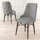 Set de scaune Pare, Diverse culori, Diverse configurații, 46x46x94 cm - Gri - Maro - 6 bucăți | SKU: 240CHR1539 | Set de scaune Pare, 46x46x94 cm, varianta Gri - Maro - 6 bucăți, produs pentru amenajarea locuinței, disponibil online în România la CasaMob